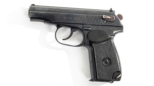 Picture of Arsenal KT252031 9x18mm Makarov 8 Round Bulgarian Pistol 1985 MK-101-BL
