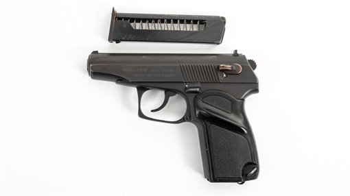 Picture of Arsenal Makarov 8 Round Bulgarian Pistol 9x18mm Black Sporting Grip Very Good Condition MK-101-6