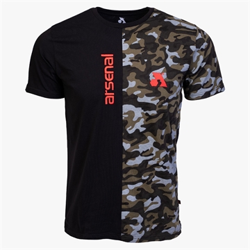 Picture of Arsenal Medium Black / Camo Cotton Relaxed Fit T-Shirt ARS-T4-BKCM-M