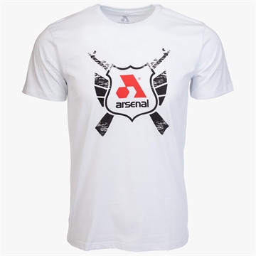 Picture of Arsenal Medium White Cotton Relaxed Fit Classic T-Shirt ARS-T1-WT-M