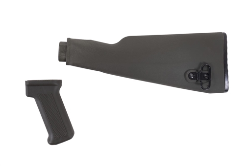 Picture of Arsenal OD Green Intermediate Length Buttstock and Pistol Grip for Milled Receivers AK-008GML