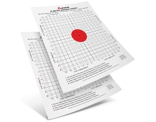 Picture of Arsenal Pack of 10 Targets for 18 Meter Zeroing TRG-03