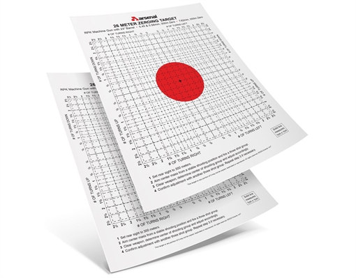 Picture of Arsenal Pack of 10 Targets for 26 Meter Zeroing TRG-04