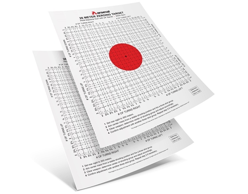 Picture of Arsenal Pack of 10 Targets for PKM 26 Meter Zeroing Target TRG-05
