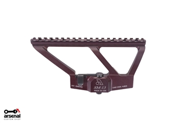 Picture of Arsenal Picatinny Scope Mount with Plum Hard Anodized for AK Variant Rifles with Side Rail SM-13PA