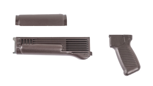 Picture of Arsenal Plum Polymer Handguard and SAW Style Pistol Grip Set for Milled Receiver AK-402USPM