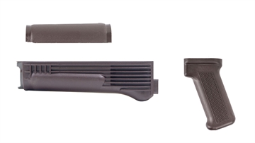Picture of Arsenal Plum Polymer Handguard Set with Stainless Steel Heat Shield and Pistol Grip for Stamped Receivers AK-403USP