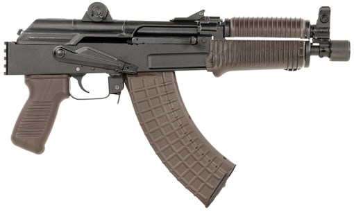 Picture of Arsenal SAM7K-56P Sports South Exclusive 7.62x39mm 30rd, 8.50" Black Chrome Lined Steel Barrel, Black Milled Receiver, Plum Furniture, Picatinny Rail, Hard Case, QD Swivel Sling SAM7K56P
