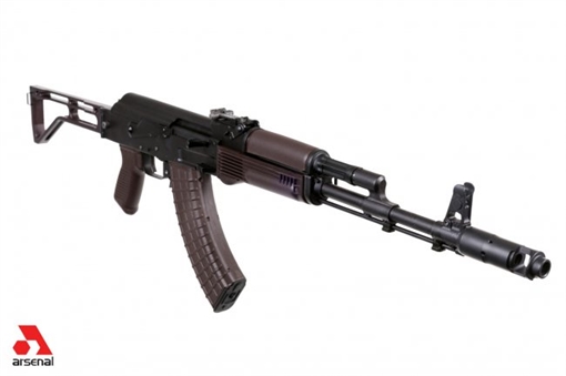 Picture of Arsenal SAM7SF 7.62x39mm Semi-Auto AK-47 Rifle with Aluminum Side-folding Buttstock Plum Furniture 10rd SAM7SF-54PM