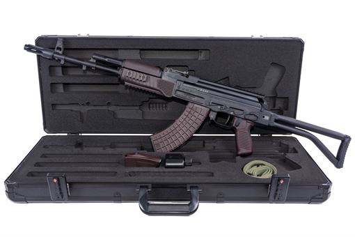 Picture of Arsenal SAM7SF 7.62x39mm Semi-Auto Rifle with Plum Furniture & AR-M5F Rail System Plum 30rd Mag SAM7SF-94PM