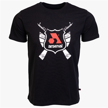 Picture of Arsenal Small Black Cotton Relaxed Fit Classic T-Shirt ARS-T1-BK-S