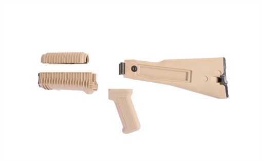 Picture of Arsenal US 4 Piece Desert Sand Left Side Folding Buttstock & Handguard Set Stamped Receivers KR-USFD