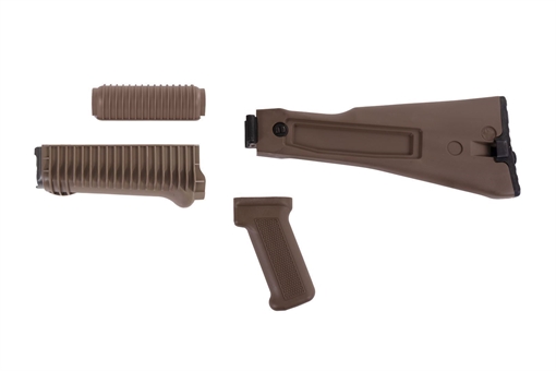 Picture of Arsenal US 4 Piece FDE Left Side Folding Buttstock & Handguard Set Stamped Receivers KR-USFFDE