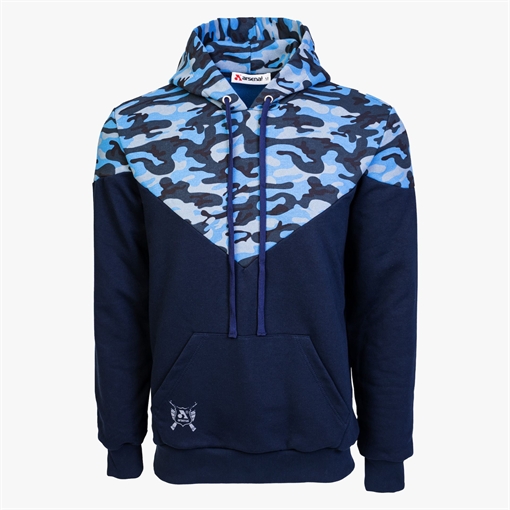Picture of Arsenal X-Large Blue Camo Cotton-Poly Relaxed Fit Ascend Pullover Hoodie ARS-H4-BLCM-XL