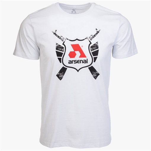 Picture of Arsenal X-Large White Cotton Relaxed Fit Classic T-Shirt ARS-T1-WT-XL