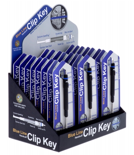 Picture of ASP Blue Line Handcuff Key 24 Piece Display 81925