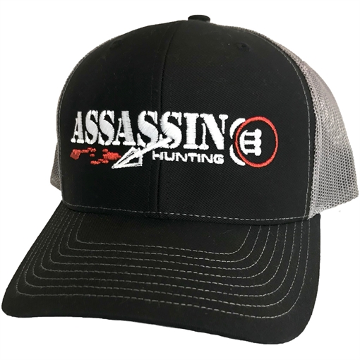 Picture of Assassin Mesh Back Hat Bloodtrail Black/Charcoal OSFA HATBLKCHLARCHMESH