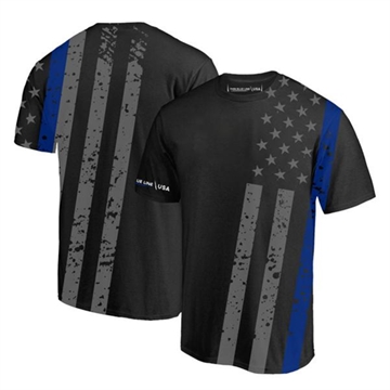 Picture of Thin Blue Line Athletic T-Shirt - All-Over, Thin Blue Line SUB-TBL-SHIRT-L