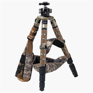 Picture of Athlon Midas CF29 Carbon Fiber Tripod 9" - 65" Camo with Soft Sided Carrying Case 706008