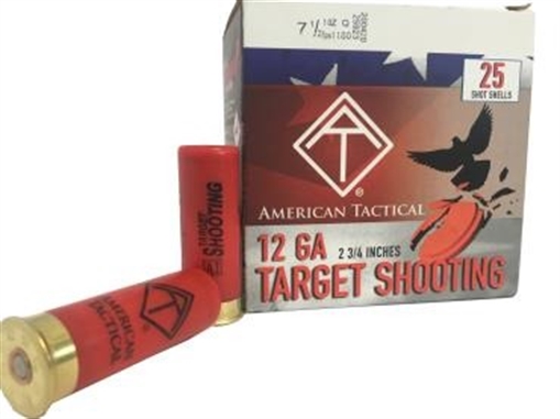 Picture of ATI 12ga Target Load 2.75 inch Shotgun Shells - #7.5 | 1 oz. | 1180 fps | 1 Case (10 boxes/250rds) ATIACL12T75C
