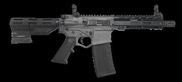 Picture of ATI ALPHA MAXX 5.56 PISTOL 7.5" BBL 7" HG, SNIPER GREY, PARBRACE, FLIP UPS, 1-30RD GAX556ML7SGTB 810113114835