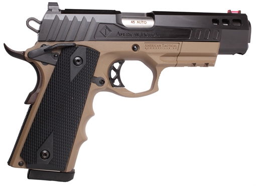 Picture of ATI HGA FXH-45 45 AUTO 5IN BBL 8RD HYBRID FDE PLY FRAME STEEL SLIDE BLK DUOTONE ATIGFXH45FDE