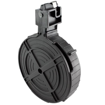 Picture of ATI German Sports Rotary Rifle Magazine Drum Ruger 10/22 .22 LR Black Polymer 110/rd GERMR110TEN22