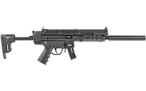 Picture of American Tactical GSG-16, Semi-automatic Rifle, 22LR, 16.25" Barrel, Matte Finish, Black, Polymer Receiver, Faux Suppressor, M-LOK Handguard, 22 Rounds, 1 Magazine GERGGSG1622ML