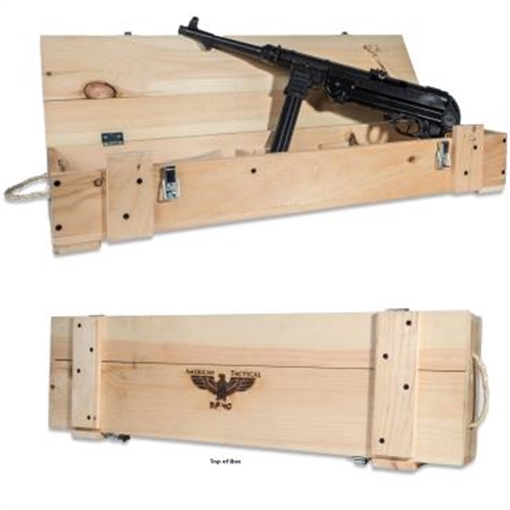 Picture of GSG MP40P HGA 10.8" BBL 9MM 30RD MAG WOODEN CRATE GERGMP409