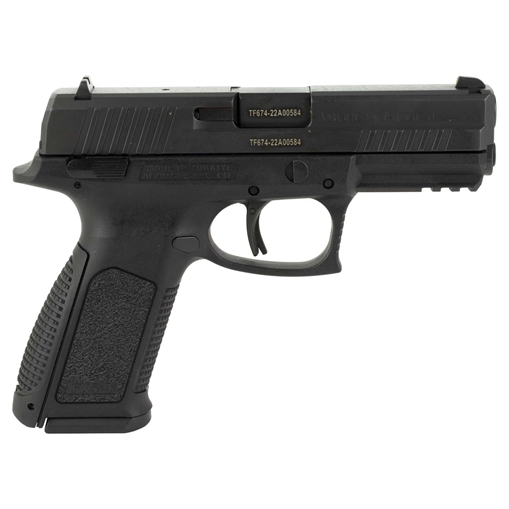 Picture of ATI FXS-9 9mm Luger 10+1, 4.10" Steel Barrel, Black Nitride Serrated Steel Slide, Black Polymer Frame w/Beavertail & Picatinny Rail ATIGFX910