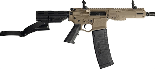 Picture of AMERICAN TACTICAL IMPORTS ALPHA MAXX HGA 5.56X45MM 7.5IN BARREL S60 60RD MAG FLAT DARK EARTH 7IN POLYMER MLK RAIL REAR BRACE 1/2X28 THREAD ATIGAX5567MLCFDE