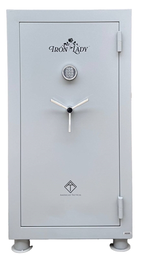 Picture of ATI IRON LADY MODEL L HOME SAFE 60"X32"X20" ELECTRONIC PANEL DBL FIRELINER FP 1200 GREY 29 GUN ATISAFEILLG 810113113623