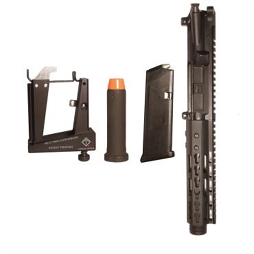 Picture of ATI MS 9MM CONVERSION KIT W/ COMPLETE 5.5" UPPER 7" KM RAIL BUFFER 1-10RD ETS MAG ATICKT9P10