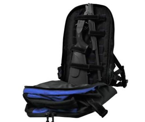 Picture of ATI NOMAD SGS 20GA SINGLE SHOT SHOTGUN 18" BBL 3" CHAMBER BLUE RUKX GEAR SURVIVOR BACKPACK ATIG20NMDSURBL