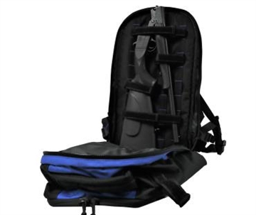 Picture of ATI NOMAD SGS 20GA SINGLE SHOT SHOTGUN 18" BBL 3" CHAMBER BLUE RUKX GEAR SURVIVOR BACKPACK ATIG20NMDSURBL