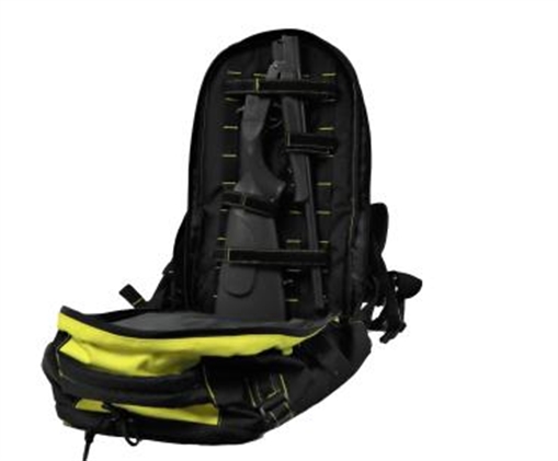Picture of ATI NOMAD SGS 12GA SINGLE SHOT SHOTGUN 18" BBL 3" CHAMBER YELLOW RUKX GEAR SURVIVOR BACKPACK ATIG12NMDSURY