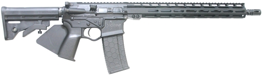 Picture of ATI Omni Hybrid *CA Compliant 5.56x45mm 10+1 16" Black Steel Barrel, Black Picatinny Rail Polymer Receiver, 15" M-LOK Handguard, Fixed Black Synthetic Stock, Black Polymer Grip ATIGOMX556ML15CA