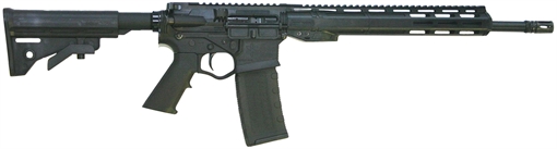 Picture of ATI Alpha Maxx 300 Blackout 30+1 16" Black Threaded Barrel, Black Picatinny Rail Polymer Receiver, 9" Polymer Handguard, ATI MM4 Black Synthetic Stock, Black Polymer Grip, Right Hand ATIGAX3009ML