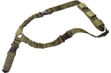 Picture of Rukx Gear Tactical Single Point Sling Green Nylon Adjustable Bungee ATICT1PSG