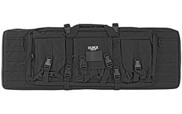 Picture of Rukx Gear Tactical Double Gun 36" Water Resistant Black 600D Polyester w/ Non-Rust Zippers Holds up to 2 Rifles ATICT36DGB