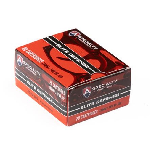 Picture of Atlanta Arms Elite Defense Handgun Ammunition 10mm Auto 180gr JHP 1175 fps 20/ct 10MM180T/D