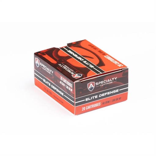 Picture of Atlanta Arms Elite Defense Handgun Ammunition .40 S&W 180gr JHP 980 fps 20/ct 40180T/D