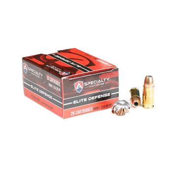 Picture of Atlanta Arms Elite Defense Handgun Ammunition 9mm Luger 124gr JHP 1165 fps 20/ct 9124T/D