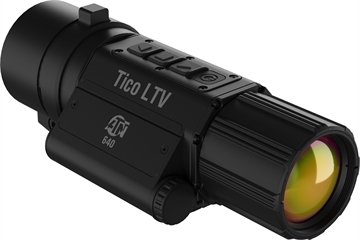 Picture of ATN Corp TICO LTV, Thermal Clip-On Optic, 1-4X Magnification, 25mm Objective, 640c480 Resolution, Matte Finish, Black, Includes Charger and Quick Detach Mount TICOLTV650X