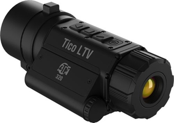 Picture of ATN Corp TICO LTV, Thermal Clip-On Optic, 1-4X Magnification, 25mm Objective, 320x240 Resolution, Matte Finish, Black, Includes Charger and Quick Detach Mount TICOLTV325X