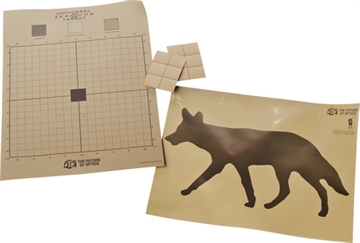 Picture of ATN Corp Coyote Thermal Target, 30"x24", Kit Includes (1) Coyote Target, (1) Universal Thermal Target, (12) Pasters ACMKIRTGCY