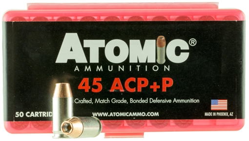 Picture of Atomic Ammunition Pistol Precision Craft 45ACP +P 185gr Bonded Match Hollow Point 50 Per Box/10 Case 00412
