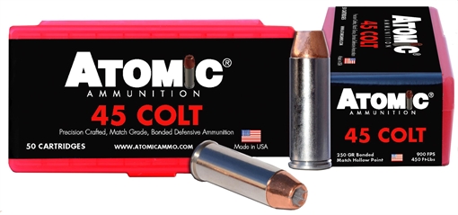 Picture of Atomic Ammunition Pistol Precision Craft 45Colt 250gr Bonded Match Hollow Point 50 Per Box/10 Case 00444