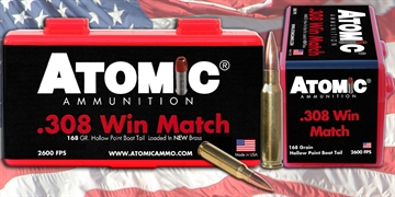 Picture of Atomic Ammunition Rifle Match 308Win 168gr Tipped MatchKing 20 Per Box/10 Case 00460