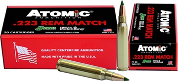 Picture of Atomic Ammunition Rifle Match 223Rem 77gr Tipped MatchKing 20 Per Box/10 Case 00459